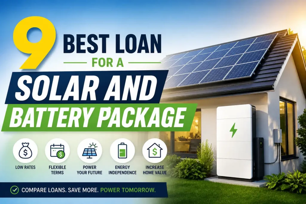 Best loan for a solar and battery package
